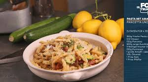 Die Foodtruckerin Rezept Fur Pasta Mit Amalfi Zitrone Pancetta Und Zucchini Welt Rezepte Zucchini Pasta