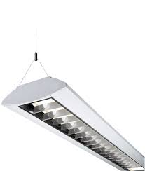 Buy ceiling flush lights online! Surface Mounted Or Suspended Twin Fluorescent Fitting With Louvre