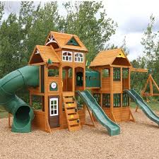 Paramount Wooden Swing Set Playset Wooden Swing Set Swing Set Wooden Swings