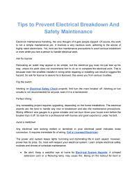 Electricians often charge a call out fee which is priced at up to double their hourly rate but which before getting any electrical work done on your property, many professionals believe that having an. Tips To Prevent Electrical Breakdown And Safety Maintenancee By A Star Electric Issuu