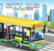 Amazon.com: City Town Bus Station Building Block Set - 386 ...