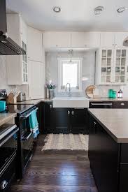2019 Spring Home Tour Romantic French Country With A Modern Twist The Diy Mommy Kitchen Cabinets With Black Appliances Kitchen Remodel Black Kitchen Cabinets