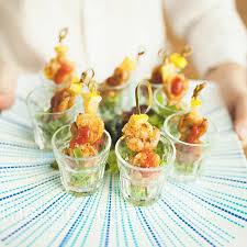 Shot glass hors devours ideas : Passed Shrimp Hors D Oeuvres