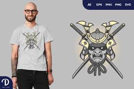 Maybe you would like to learn more about one of these? Japanese Samurai Mask For T Shirt Design 1256830 Illustrations Design Bundles