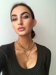 The Lovers Tarot Necklace, 18K Gold Plated Chunky Chain