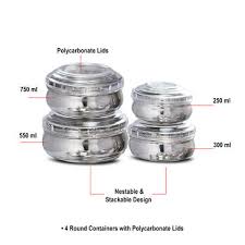 Enjoy convenient storage with elegant glass covered 18/10 stainless steel gourmet 8 piece kitchen canister set by tramontina. Buy Kitchen Queen 43 Pcs Stainless Steel Storage Serving Set Online At Best Price In India On Naaptol Com