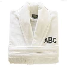 This bathrobe is also conveniently machine washable for simplicity and ease. Personalized Monogrammed Turkish Cotton Terry Velour Bathrobe Buy Online In Dominica At Dominica Desertcart Com Productid 33414446
