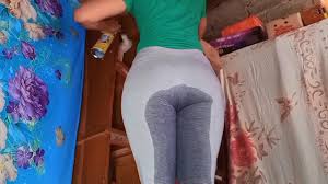 I didnt realize I already peed in my leggings while I was cleaning