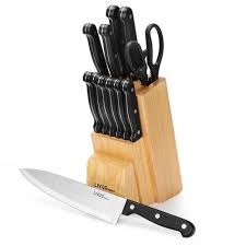 Maybe you would like to learn more about one of these? 14 Piece Stainless Steel Kitchen Knife Set Fda Certified With Wooden Stand Livingbasics