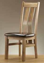 Arched Back Solid Oak And Brown Leather Dining Chair Dining Chairs Chair Leather Dining Chairs