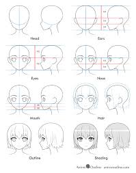 Anime & manga drawing tutorials. How To Draw An Anime Girl S Head And Face Animeoutline