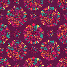 Crocheted floral doily medallion stool cover pattern: Free Vector Indian Floral Paisley Medallion Pattern