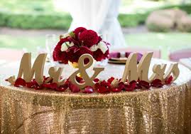 Mr Mrs Wedding Table Signs Sweetheart Table Wedding Gold Wedding Decorations Wedding Sweetheart Table Decor