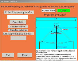 Dipole And Inverted V Vee Design And Calculator Ham Radio