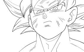 Goku ultra instinct drawing black and white. Goku Mastered Ultra Instinct Lineart By Daimaoha5a4 On Deviantart