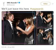 50 fascinating facts about jennifer aniston. Brad Pitt Jennifer Aniston Reunite Backstage At Sag Awards 2020