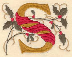 Regular price $20.00 special price $6.00. Embroidery Design Holly Alphabet S 3 Sizes