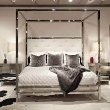 Polished Stainless Steel Canopy Four Poster Bed Bed Down Furniture Atlanta Home Decor Bedroom Bedroom Decor Home Bedroom