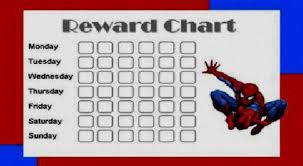 Spiderman Potty Training Chart