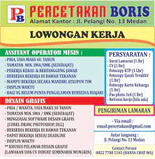 We did not find results for: Lowongan Kerja Sma Smk Medan Terbaru November 2019 Di Percetakan Boris Lowongan Kerja Medan Terbaru Tahun 2021