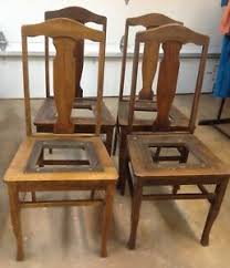 white oak wood dining table chairs ebay
