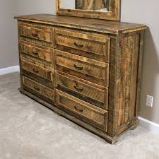 Rural Root 8 Drawer Weathered Dresser Rustic Dresser Creative Home Decor Handmade Home Decor