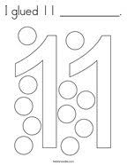 Collection of number 11 coloring page (7) printable 11 coloring page coloring number 11 worksheet Number 11 Coloring Pages Twisty Noodle