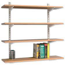 trexus top shelf shelving unit system 4 shelves wall mounted w1000xd270xh1524mm beech shelv adjustable systems shower hardware