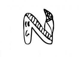 Klebe die seiten so zusammen, dass horizontal die pfeile mit dem buchstaben und vertikal die pfeile mit den zahlen. Malvorlagen Ausmalbilder N Buchstaben Ausdrucken Lesen Und Schreiben Lernen