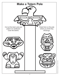 Native American Worksheets For Kindergarten Worksheet For Kindergarten In 2020 Native American Totem Totem Pole Native American Totem Poles