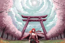 Sakura hd anime wallpaper original tree temple cloud. Joindiaspora