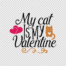 Cute cat tail on red velvet hearts, ribbon and gift box on. Cat Valentine S Day Coreldraw Cricut Cat Png Klipartz