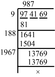 3 squared is 9, so a square root of 9 is 3. Square Root Of 1321