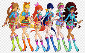 Winx club all november 28, 2020. Musa Flora Roxy Tecna Winx Club Season 7 Flamingo Musa Fictional Character Doll Png Pngwing