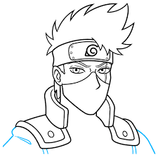 How To Draw Kakashi Hatake From Naruto - Really Easy Drawing Tutorial |  Naruto Drawings Easy, Drawing Tutorial, Naruto Drawings