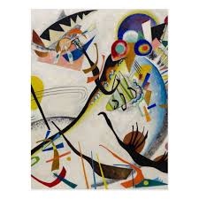 Blue Segment Postcard Zazzle Com In 2021 Famous Abstract Artists Kandinsky Art Abstract Artists