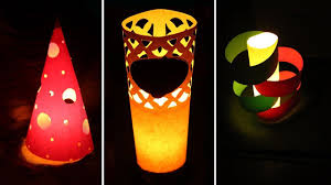 Handmade Diwali Light Lamps Form Paper Home Docor Lights For Diwali Diwali Lantern Diwali Lights Paper Lanterns Diy Diy Diwali Decorations
