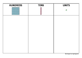 Place Value Chart Hundreds Tens And Units