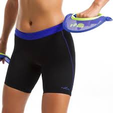 Bas De Maillot De Bain Short Jammer D Aquafitness Femme Anna Noir Bleu Nabaiji