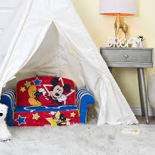 Mickey mouse, minnie mouse, donald duck, daisy duck, goofy, and pluto star in this series. Marshmallow Furniture Mickey Mouse 2 In 1 Flip Open Kids Foam Sofa Wayfair