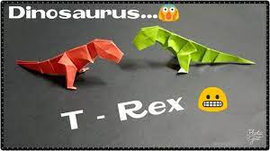 Maybe you would like to learn more about one of these? Cara Membuat Origami Dinosaurus T Rex Youtube