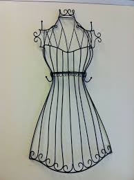 Black Wall Mounted Mannequin Jewellery Metal Display Make One Like This Using Wire And Solder Wire Dress Form Dress Form Mannequin Dress Forms