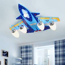 3 5 Lights Airplane Semi Flush Mount Children Bedroom Opal Glass Ceiling Fixture In Chrome Susuohome Com