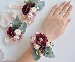 Flower Wrist Corsage Fall Wrist Corsage Bridesmaids Wrist Corsage Sorsage Wedding Bridal Co Prom Flowers Corsage Wedding Flower Arrangements Bridal Corsage