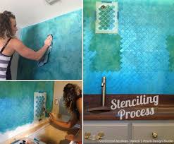Making A Splash With The Moroccan Scallops Stencil Wall Painting Stencils Wall Royal Design Studio