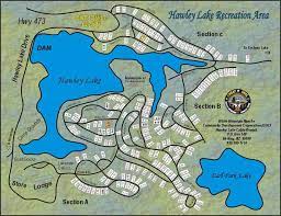 Services include a boat dock with boat rentals. Hawley Lake Map Hawley Lake Lake Cabins Lake Map