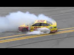 Logano's ford mustang was sent flying into the air after being bumped by fellow driver denny hamlin's car as he. Nyoooooooooooom Youtube
