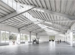Atelier Ww Offenerwettbewerb Werkhof Birmensdorf Factory Architecture Industrial Architecture Roof Architecture