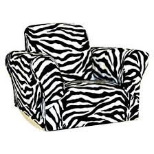Wählen sie aus illustrationen zum thema zebramuster von istock. Komfy Kings Zebra Upholstered Kids Rocker Chair Coole Mobel Zebra Stuhl Stuhle Fur Kinder