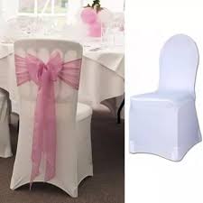Jetable avec nœud en tissu non tissé. Housse De Chaise Integral Tissu Spandex Elastique En Lycra